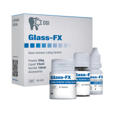 Цемент для фіксації склоіономерний DSI Glass FX Kit, 20г + 15мл + 10мл