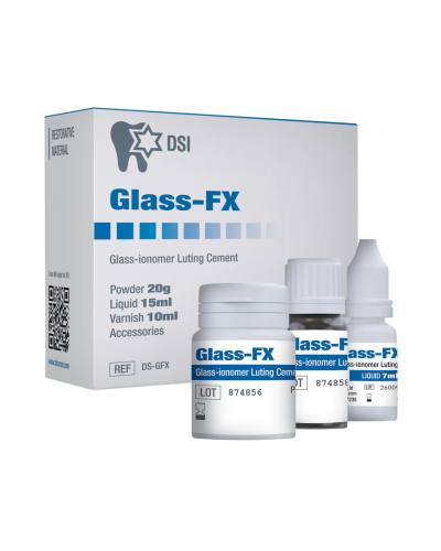 Цемент для фіксації склоіономерний DSI Glass FX Kit, 20г + 15мл + 10мл