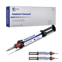 Цемент для імплантів, коронок, мостових конструкцій DSI Semi-Permament Implant Cement, 2 шприци, 17,2 г + 10 насадок.
