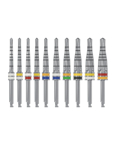 Хірургічне свердло для імплантації конічне стандартне DSI Conical Drills ⌀1.6-2.7 мм