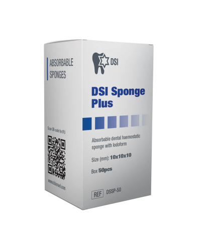 Гемостатична губка з йодоформом DSI Sponge Plus with iodoform, Куб 10x10х10 мм. Гемостатична губка з йодоформом DSI Sponge Plus with iodoform, Куб 10x10х10 мм.