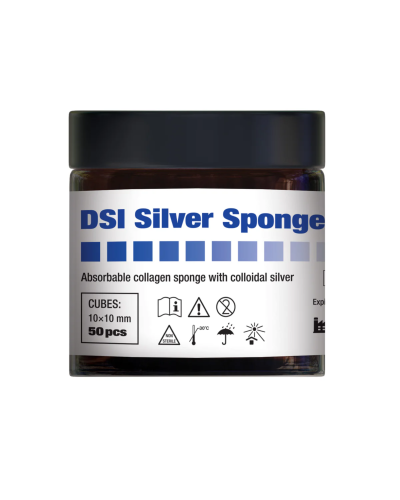 Гемостатична губка DSI Silver Sponge, Куб 10х10х10 мм.