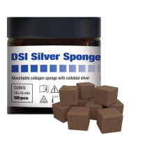 Гемостатична губка DSI Silver Sponge, Куб 10х10х10 мм.
