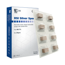 Гемостатична стерильна губка DSI Silver Sponge, Блоки 7х7х14 мм.