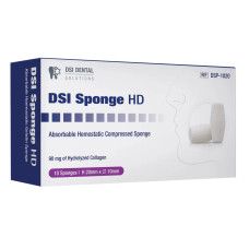 Колагенова стерильна губка високої щільності DSI Sponge HD Hemostatic Sterile Plugs 20x10 мм,