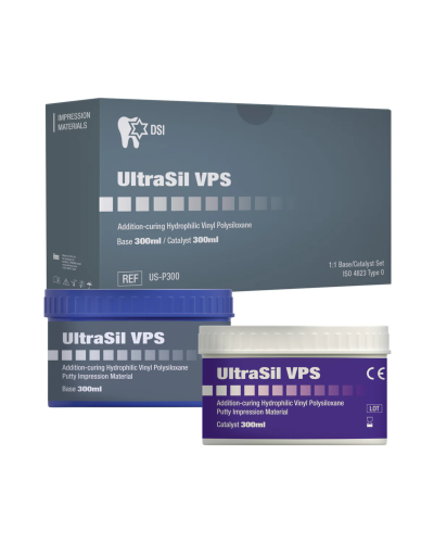 Відбитковий матеріал DSI UltraSil VPS Putty, 300 мл основи + 300 мл каталізатора
