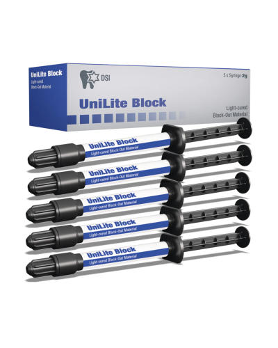 Смола світлового затвердіння DSI UniLite Block-Out, 5 шприців по 2 г.