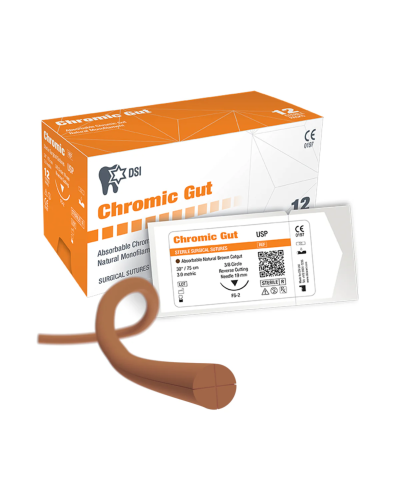 Хірургічний шовний матеріал  Кетгут хромований DSI Chromic Catgut Sutures, USP 2/0
