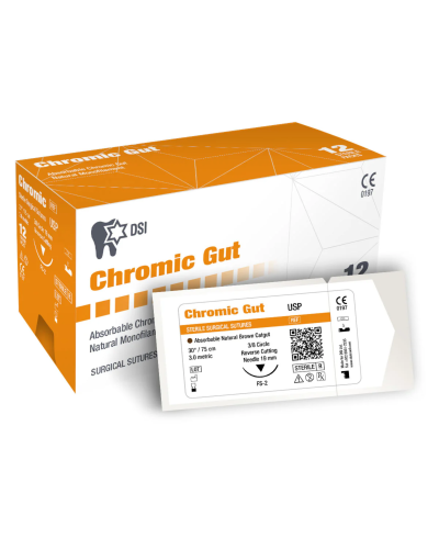 Хірургічний шовний матеріал Кетгут хромований DSI Chromic Catgut Sutures, USP 2/0 Хірургічний шовний матеріал Кетгут хромований DSI Chromic Catgut Sutures, USP 2/0