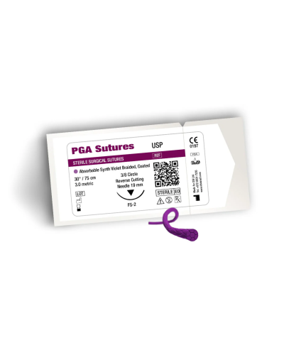 Хірургічний шовний матеріал Полігліколід (ПГА) DSI Polyglycolic Acid Sutures PGA, USP 5/0