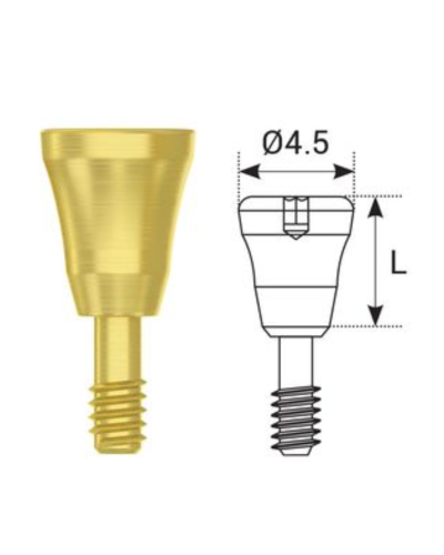 Формувач ясен DSI Healing Cap Concave ⌀4.5 мм, конусне з'єднання NP (2,25 мм), 2 мм Формувач ясен DSI Healing Cap Concave ⌀4.5 мм, конусне з'єднання NP (2,25 мм), 2 мм