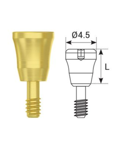 Формувач ясен DSI Healing Cap Concave ⌀4.5 мм, конусне з'єднання RP (2,65 мм), 2 мм Формувач ясен DSI Healing Cap Concave ⌀4.5 мм, конусне з'єднання RP (2,65 мм), 2 мм