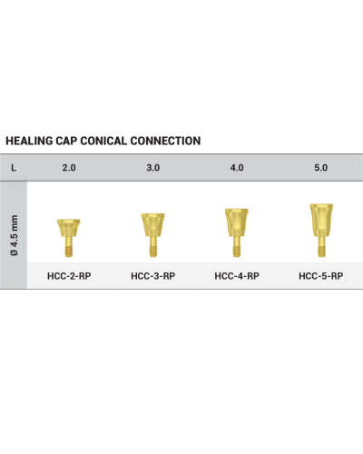 Формувач ясен DSI Healing Cap Concave ⌀4.5 мм, конусне з'єднання RP (2,65 мм), 2 мм Формувач ясен DSI Healing Cap Concave ⌀4.5 мм, конусне з'єднання RP (2,65 мм), 2 мм
