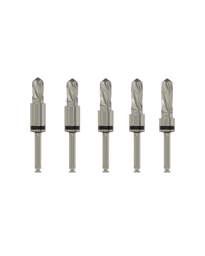 Набір свердел із вбудованим стопором DSI Integral Stopper Drills Kit Silver Drill