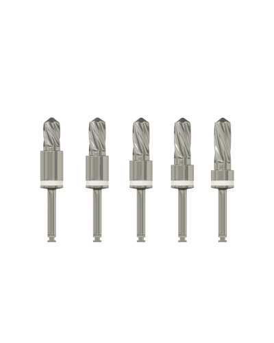 Набір свердел із вбудованим стопором DSI Integral Stopper Drills Kit Silver Drill