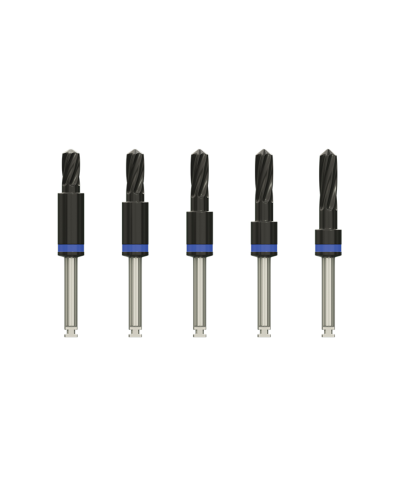 Набір свердел із вбудованим стопором DSI DLC Integral Stopper Drills Kit Набір свердел із вбудованим стопором DSI DLC Integral Stopper Drills Kit